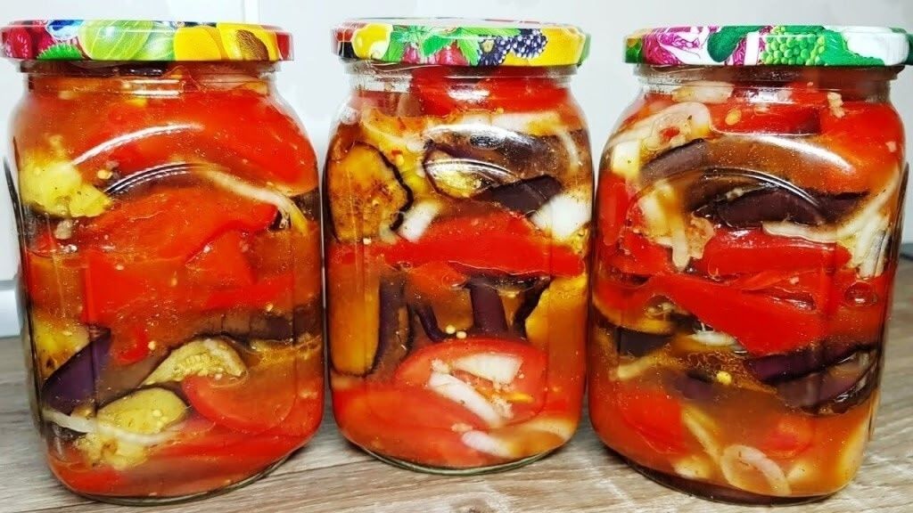 Готовим баклажаны на зиму: шашлык из овощей