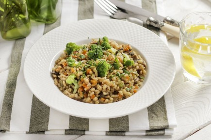 Перлотто с белыми грибами