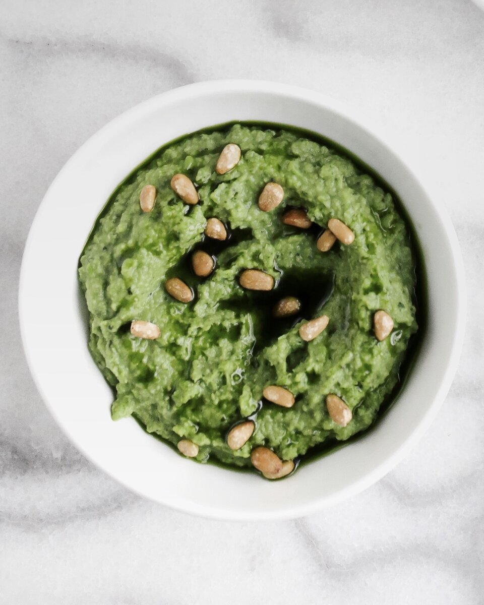 Горошкомоле: Нежная намазка из зеленого горошка