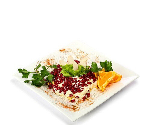 Салат с курицей и цитрусовыми для яркого ужина