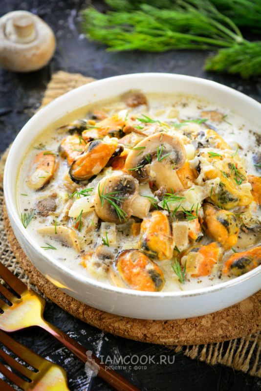 Нежные мидии в сливочном соусе: быстрое и вкусное блюдо для любого повода