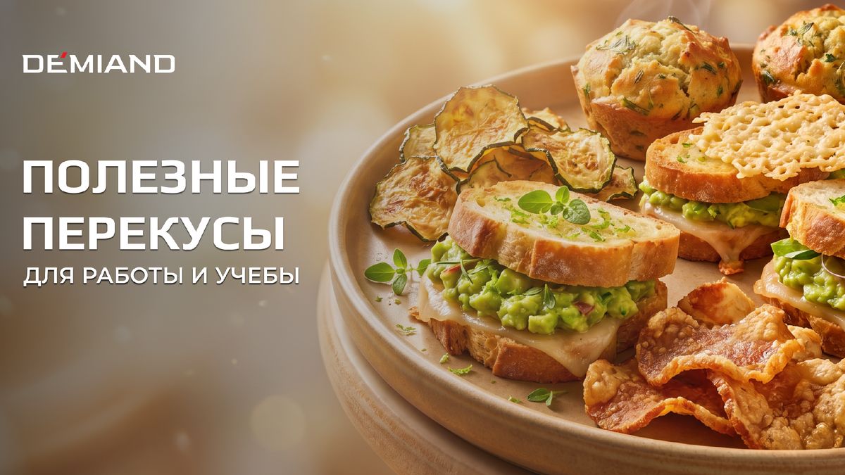 Полезные и быстрые перекусы для учёбы и работы